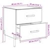 vidaXL Нощен шкаф Старо дърво 40 x 35 x 47,5 см Инженерно дърво