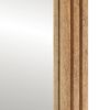 vidaXL Огледало за баня 50x70 см грубо мангово дърво масив и стъкло