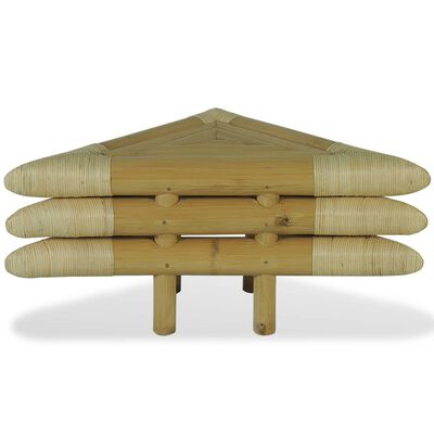 vidaXL Нощни шкафчета, 2 бр, 60x60x40 см, бамбук, естествен цвят