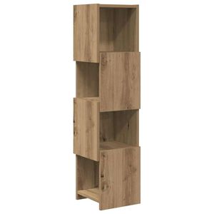 vidaXL Ъглов шкаф 25,5x25x102см Инженерно дърво Дъб