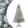 vidaXL Изкуствена коледна елха с топки 120 см 150 LED светодиода