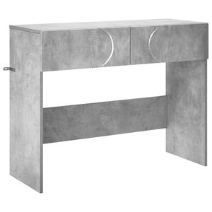 vidaXL Конзолна маса Бетонно сиво 96,5 x 38 x 75 см