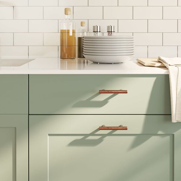 vidaXL Дръжки за шкафове, 20 бр, бронз, 64 мм, неръждаема стомана