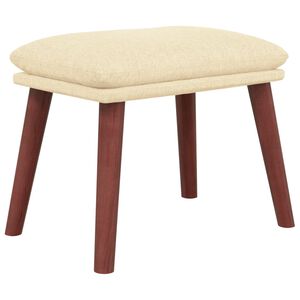 vidaXL Табуретка, кремава, 45x29,5x35 см, текстил