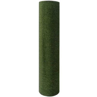 vidaXL Изкуствена трева, 1,5x10 м / 7-9 мм, зелена