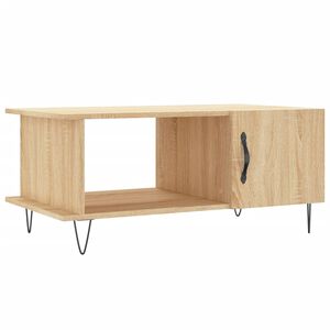 vidaXL Кафе маса, дъб сонома, 90x50x40 см, инженерно дърво