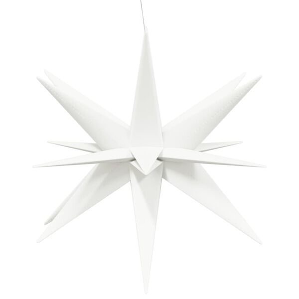 vidaXL Коледна лампа с LED, сгъваема, бяла, 100 см