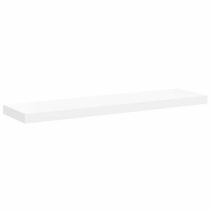 vidaXL Окачен стенен рафт, бял, 90x23,5x3,8 см, МДФ