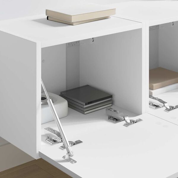 vidaXL TV стенен шкаф 2 pcs Бяло 60 x 31 x 29.5 см Инженерно дърво