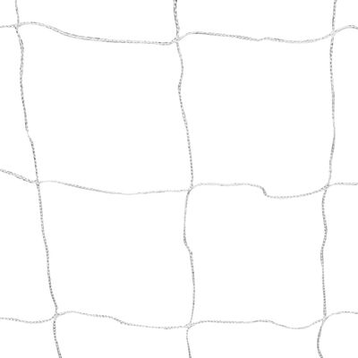 vidaXL Футболни врати, 2 бр, с мрежи, 182x61x122 см, стомана, бели