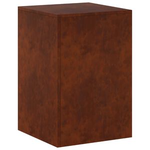 vidaXL Стойка за растения Ръждясало 40 x 40 x 60 cm Кортенова стомана