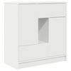 vidaXL Бюфет с чекмеджета и вратички, бял, 70,5x34x74,5 см