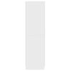 vidaXL Шкаф органайзер, бял, 30x42,5x150 см, инженерно дърво
