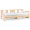 vidaXL Разтегателна кушетка, борово дърво масив, 2x(90x200) см
