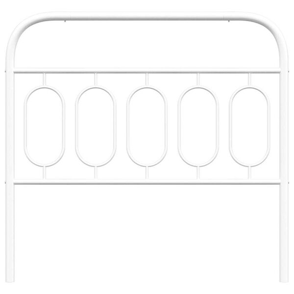 vidaXL Метална резервна табла за легло, бяла, 100 см