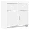 vidaXL Служебен шкаф Бяло 75 x 36 x 80 см Инженерна дървесина