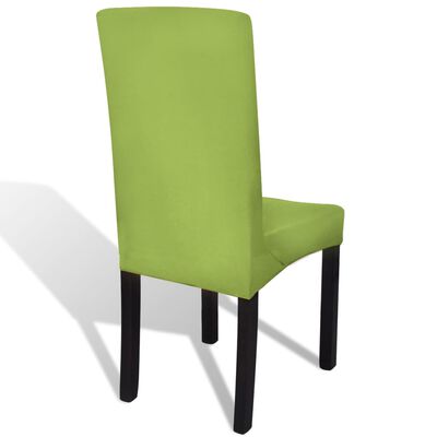 vidaXL Покривни калъфи за столове, еластични, 4 бр, зелени
