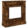 vidaXL Облицовка за камина, опушен дъб, 90x30x90 см, инженерно дърво