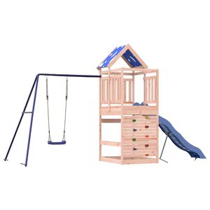 vidaXL Комбинирано детско съоръжение, масивна дугласка дървесина