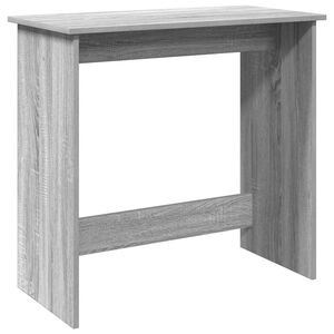 vidaXL Бюро, сив сонома, 80x40x75 см, инженерно дърво