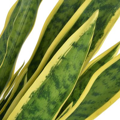 vidaXL Изкуствено растение сансевиера със саксия, 90 см, зелено