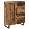 vidaXL Служебен шкаф с чекмедже Старо дърво 69,5 x 34 x 90 см