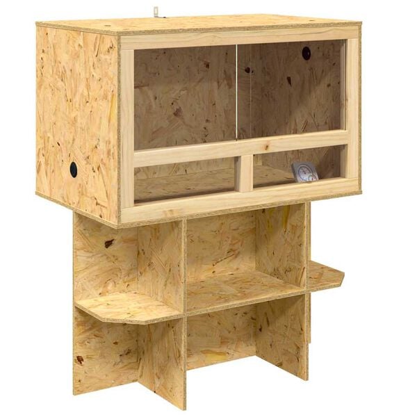 vidaXL Терариум Кафяво 80 x 50 x 100 см ОСБ