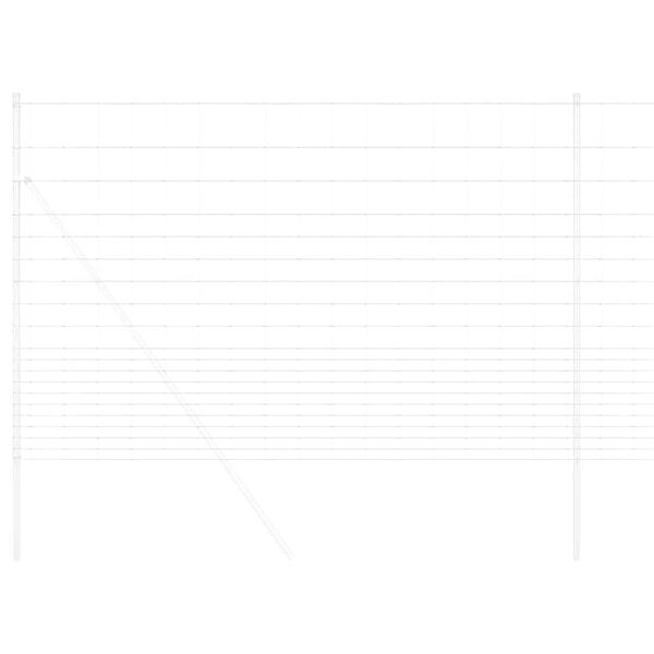 vidaXL Ограда за пасища Сив 1.6 x 10 m Стомана