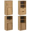 vidaXL Странични шкафове 4 бр. ODDA 40x24x79 cm борово дърво масив