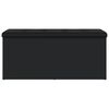 vidaXL Пейка за съхранение, черна, 102x42x45 см, инженерно дърво