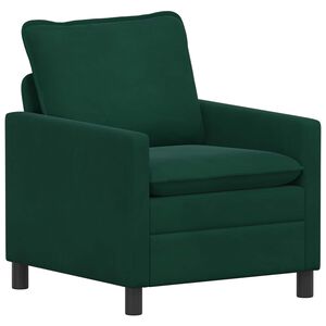 vidaXL Диван Тъмнозелено 76 x 81 x 87,5 см Кадифе