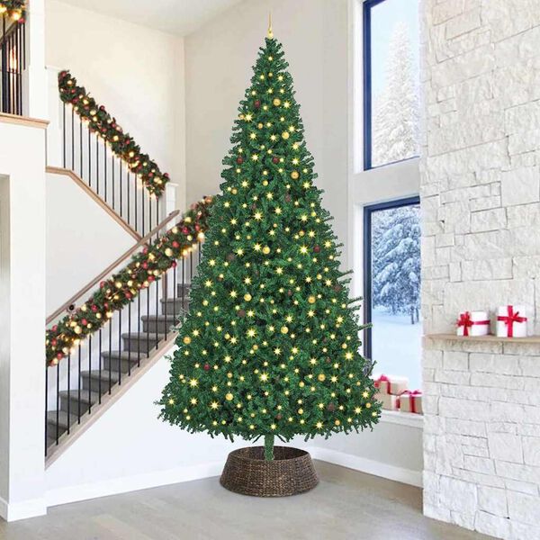 vidaXL Коло за коледно дърво Черно 90 x 90 x 28 cm Воден хиацинт