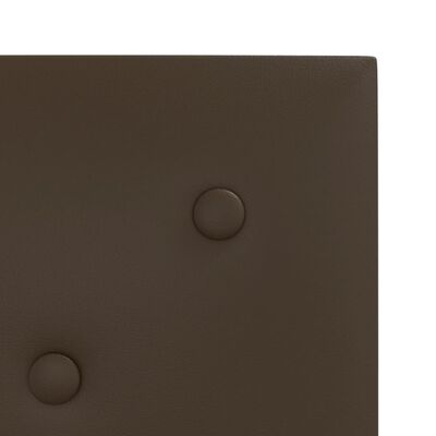 vidaXL Стенни панели 12 бр кафяви 30x30 см изкуствена кожа 1,08 м²