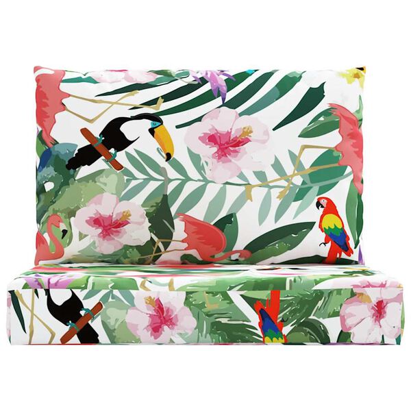 vidaXL Палетни възглавници, 2 бр, многоцветни, плат Оксфорд