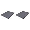 vidaXL PVC постелки за врати 2 бр сиви 90x60 см