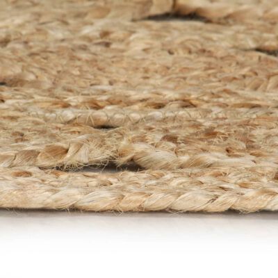 vidaXL Ръчно плетен килим от юта, 150 см