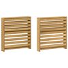 vidaXL Модул с подлакътници 2 pcs Бяло 58,5 x 10 x 61 см