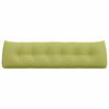 vidaXL Възглавница за гръб Светло зелено 180 x 24 x 50 см текстил