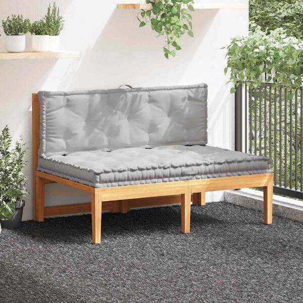 vidaXL Палетни възглавници за под, 2 бр, памук, сиви