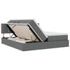 vidaXL Легло с място за съхранение Тъмен сив 180 x 200 cm Изкуствена
