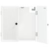 vidaXL Кабинет за дартборд EDE Бял гланц 52,5 x 10,5 x 53,5 см