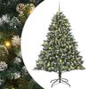 vidaXL С изкуствено коледно дърво с 300 LED светодиода Зелен 210 cm