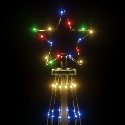 vidaXL Коледна елха с шип, многоцветна, 310 LED, 300 см