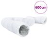 vidaXL Вентилационен канал алуминий и PVC 6 м &Oslash;15 см