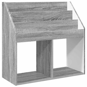 vidaXL Детска рафт за книги Сив Сонома 72,5 x 29,5 x 69 см