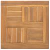 vidaXL Квадратен плот за маса, 40x40x2,5 см, тиково дърво масив