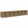 vidaXL Комплект ТВ шкаф 2 pcs Дъб 37 x 35 x 107 см Инженерно дърво