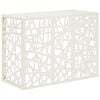 vidaXL Покритие за климатик Бяло 110 x 50 x 80 cm Стомана