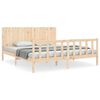 vidaXL Рамка за легло с табла Super King Size дърво масив