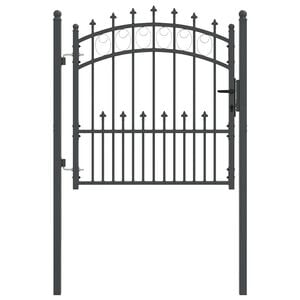 vidaXL Оградна врата с шипове EMMEN 104 x 97 cm